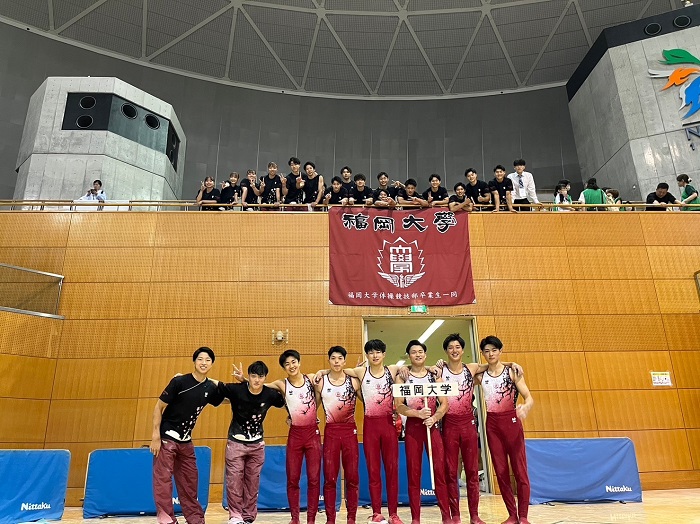 体操競技部男子の全日本インカレ写真